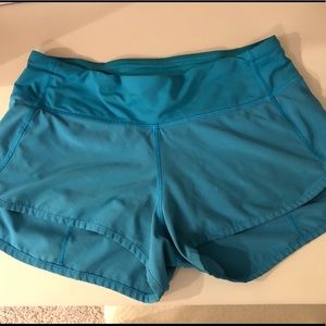 LULULEMON BLUE SPORT SHORTS 4